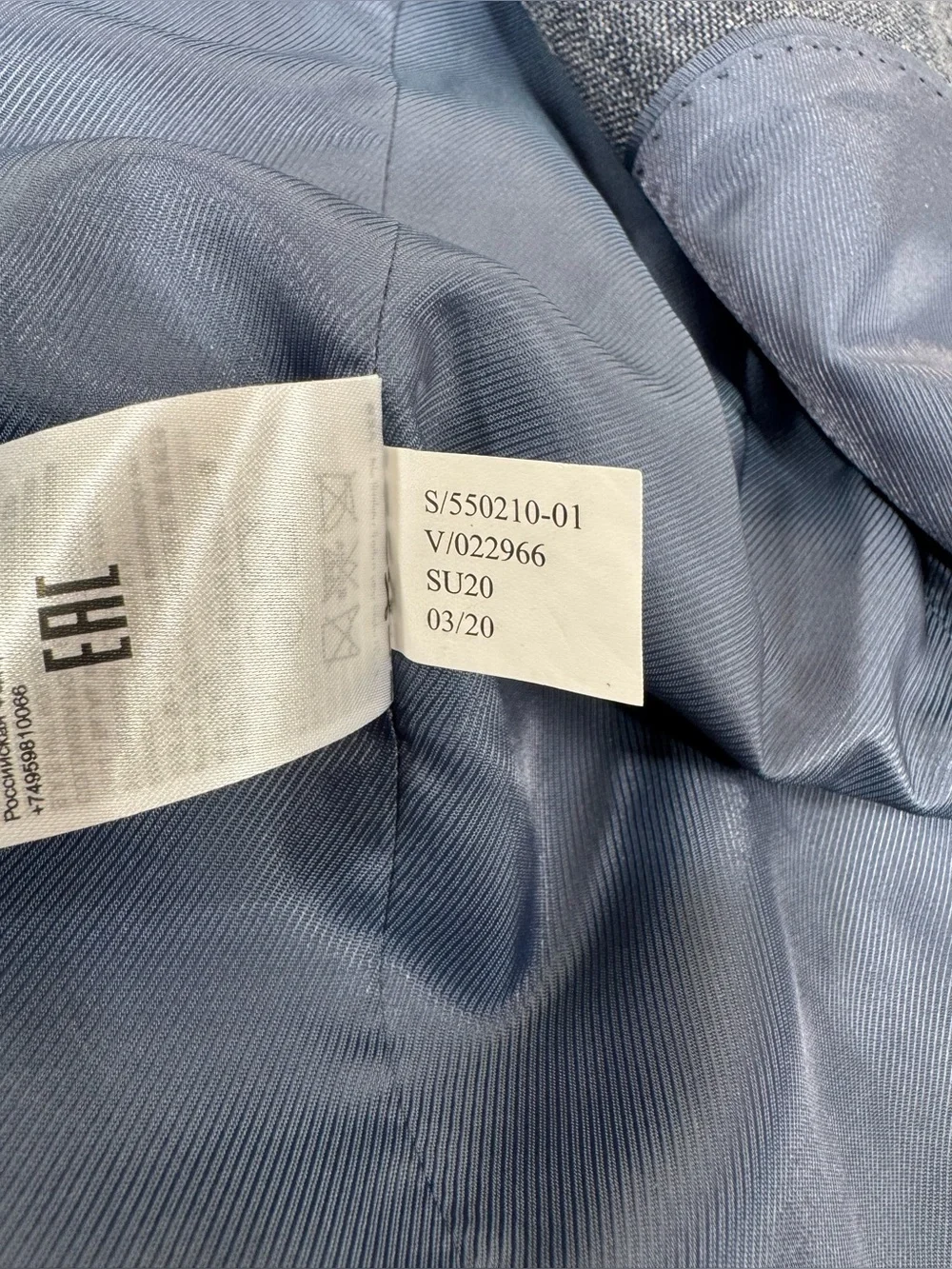 Banana Republic Men’s 42R Blue Slim Stretch Cotton Blazer Jacket Sport Coat